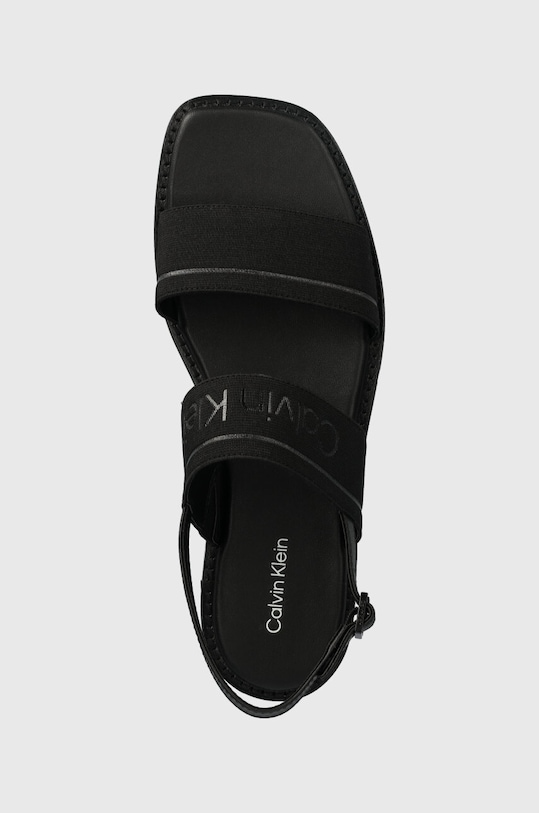 Sandále Calvin Klein FLAT SANDAL HE čierna HW0HW01990
