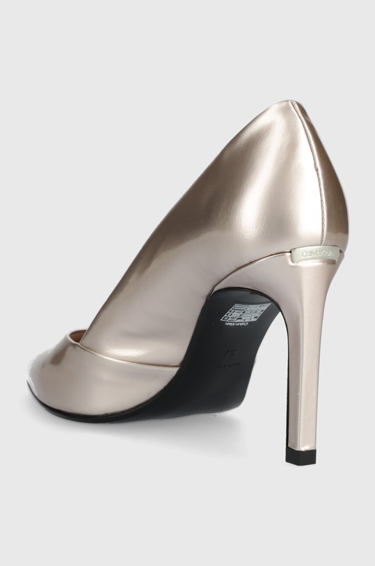 Boty Kožené lodičky Calvin Klein HEEL PUMP 90 PEARL HW0HW02027 růžová
