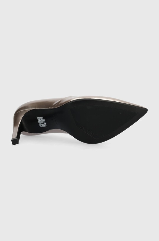 Kožené lodičky Calvin Klein HEEL PUMP 90 PEARL HW0HW02027 růžová