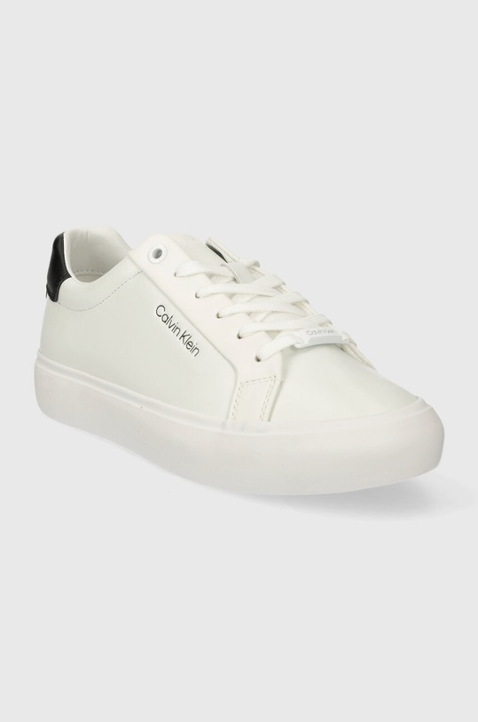 Calvin Klein sneakersy VULCANIZED LACE UP LTH HW0HW02037 biały SS24