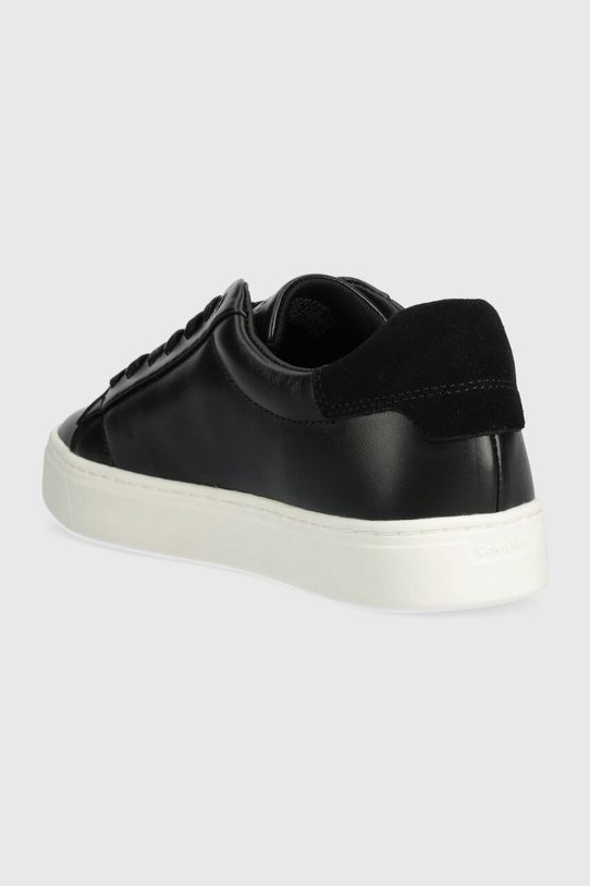 Obuwie Calvin Klein sneakersy skórzane CUPSOLE LACE UP HE LTH HW0HW02051 czarny