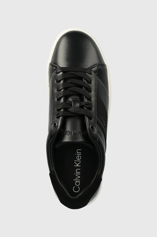 Kožne tenisice Calvin Klein CUPSOLE LACE UP HE LTH crna HW0HW02051