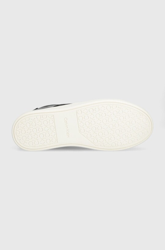 Кожаные кроссовки Calvin Klein CUPSOLE LACE UP HE LTH HW0HW02051 чёрный