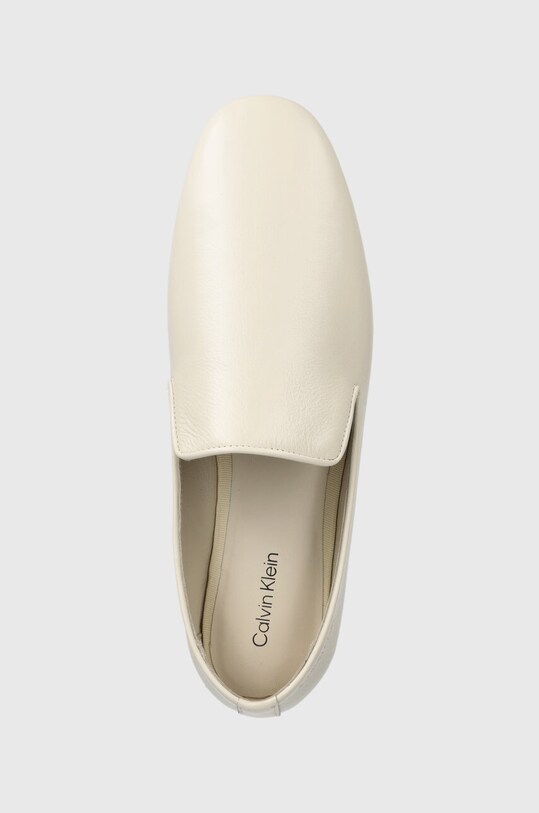 Kožené mokasíny Calvin Klein LOAFER LEATHER béžová HW0HW02129