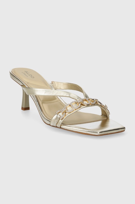 Aldo klapki skórzane Marcelline 13738917.Marcelline złoty SS24