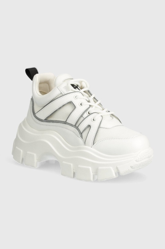 Miss Sixty sneakers QJ8560 SHOES pelle fiore bianco 6L1QJ8560000