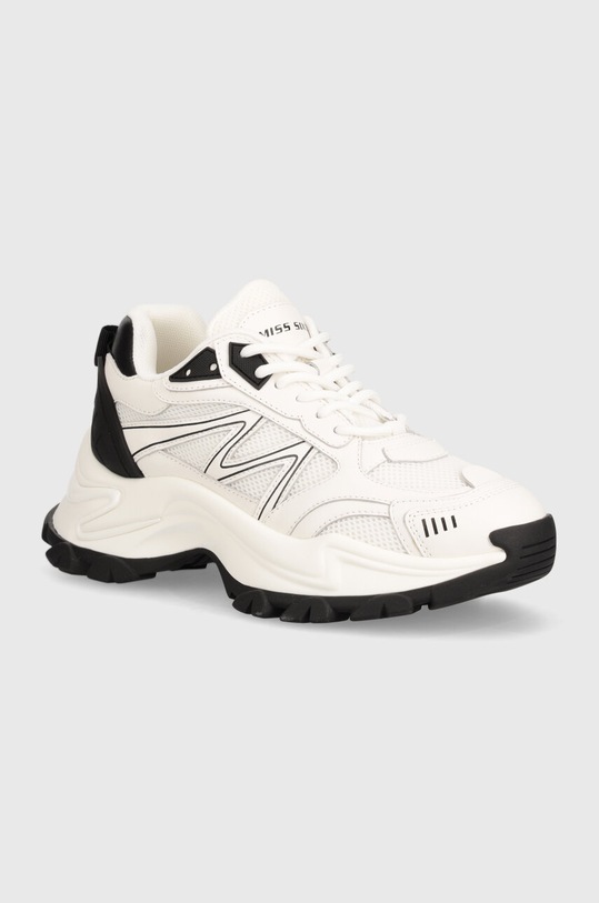 Miss Sixty sneakers QJ8620 SHOES pelle fiore bianco 6L1QJ8620000