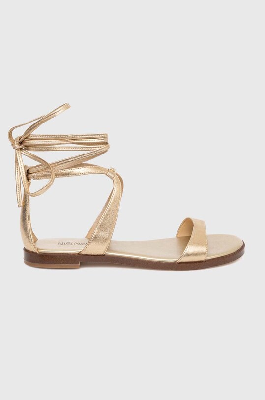 MICHAEL Michael Kors sandały skórzane Amara 40S4AMFS1M.740 złoty SS24