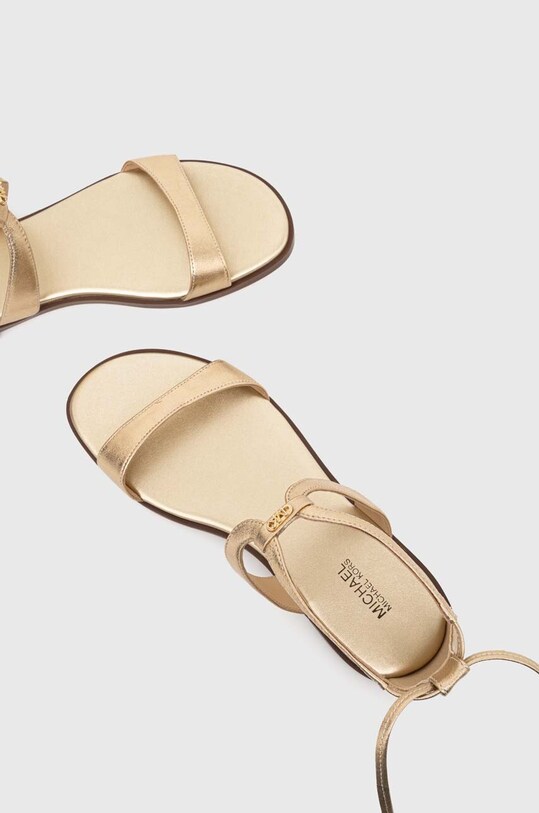 MICHAEL Michael Kors sandały skórzane Amara złoty 40S4AMFS1M.740