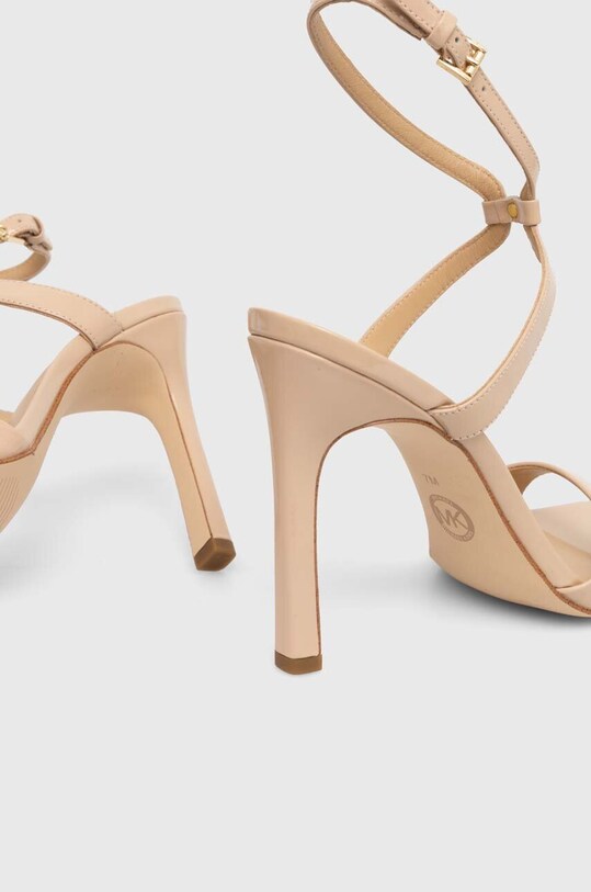 Obuwie MICHAEL Michael Kors sandały skórzane Amara 40S4AMHS1A.660 beżowy