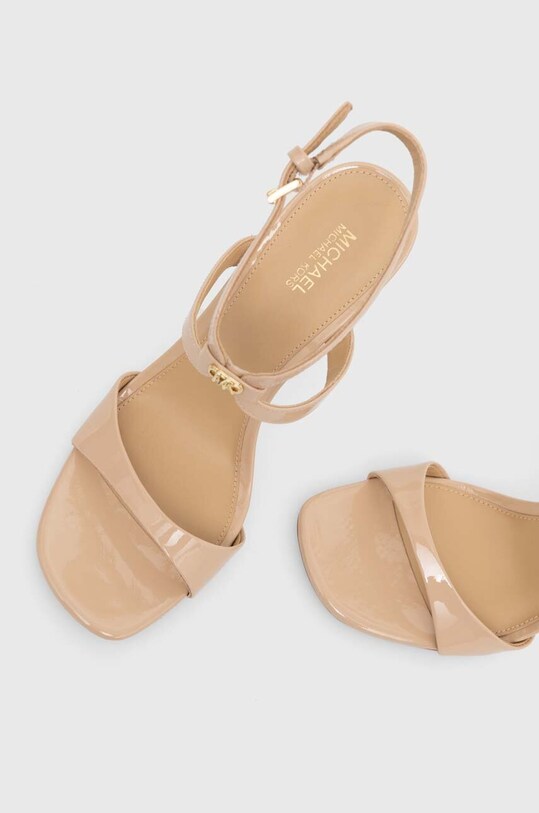 MICHAEL Michael Kors sandały skórzane Amara beżowy 40S4AMHS1A.660