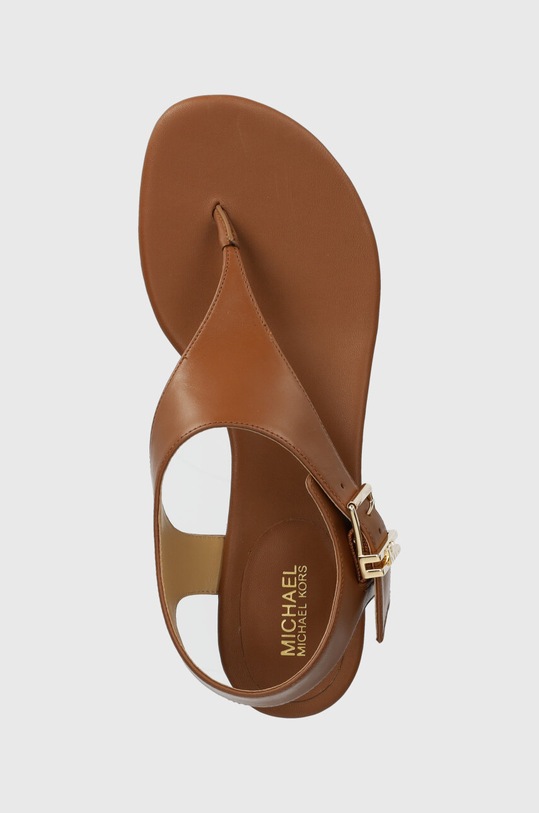 Шкіряні сандалі MICHAEL Michael Kors Robyn бежевий 40S4RBFS1L.230