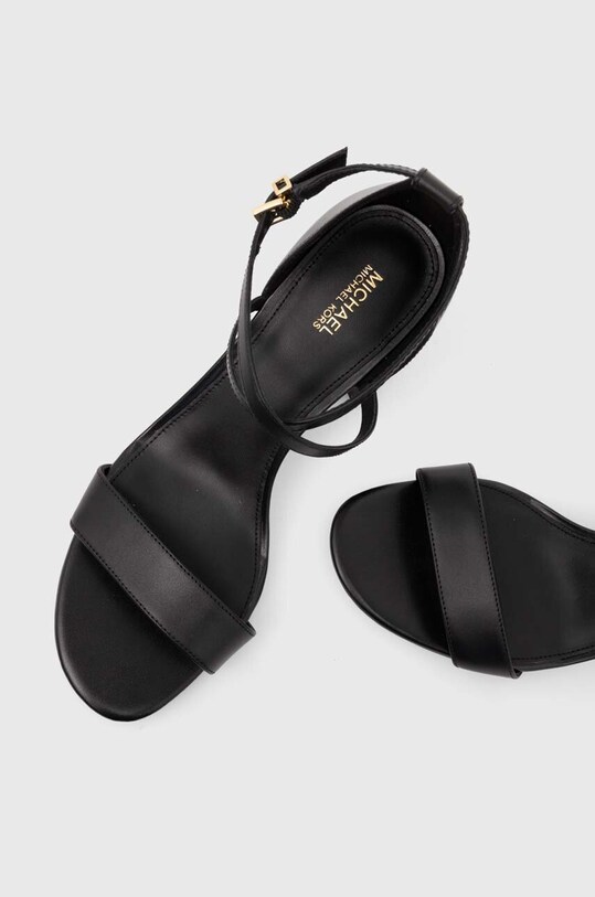 MICHAEL Michael Kors sandały skórzane Sophie czarny 40S4SOMS1L.001