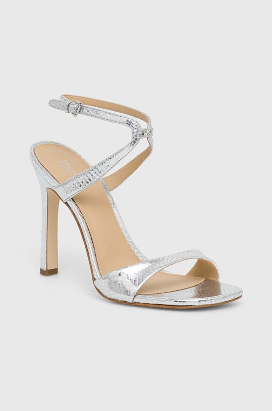 Încălțăminte MICHAEL Michael Kors sandale de piele Amara 40S4AMHS1M.040 argintiu