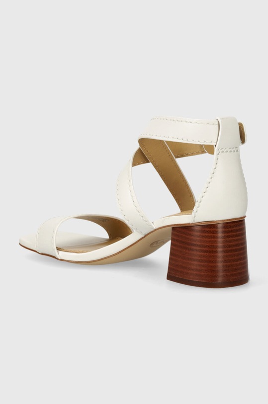 Încălțăminte MICHAEL Michael Kors sandale de piele Ashton 40S4ATMS1L.085 alb