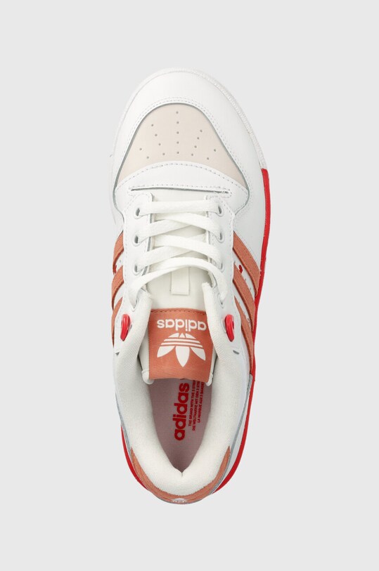 adidas Originals sneakersy skórzane Rivalry Low biały ID5837
