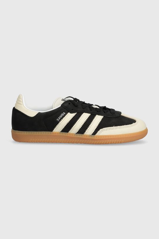Tenisky adidas Originals Samba OG semišová kůže černá IE5836