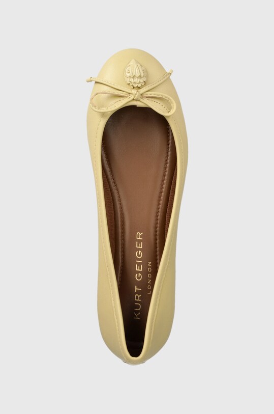Kurt Geiger London balerini de piele Eagle Ballerina Drench bej 2121142109.CREAM