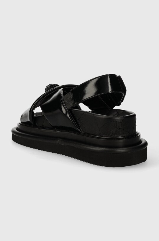 Boty Kožené sandály Kurt Geiger London Orson Cross Strap Sandal 2028900309.BLACK černá