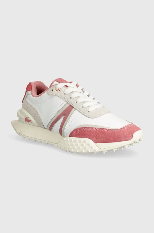 Lacoste sneakers din piele L-Spin Deluxe Leather piele întoarsă alb 47SFA0021