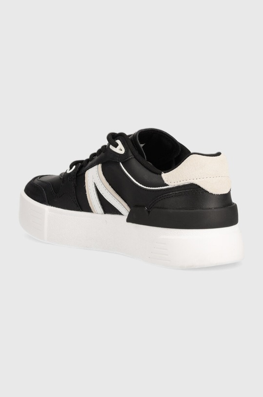 Обувь Кожаные кроссовки Lacoste L002 Evo Logo Tongue Leather 47SFA0055 чёрный