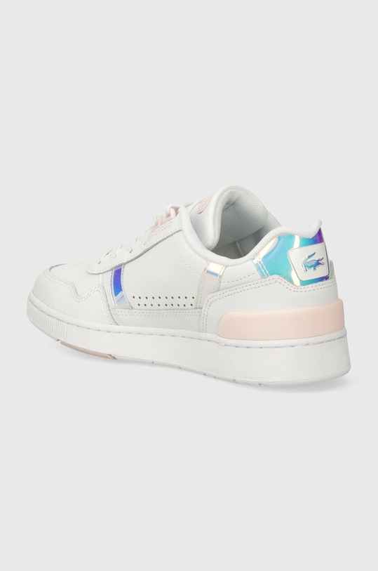Boty Kožené tenisky Lacoste T-Clip Pastel Accent Leather 47SFA0061 bílá