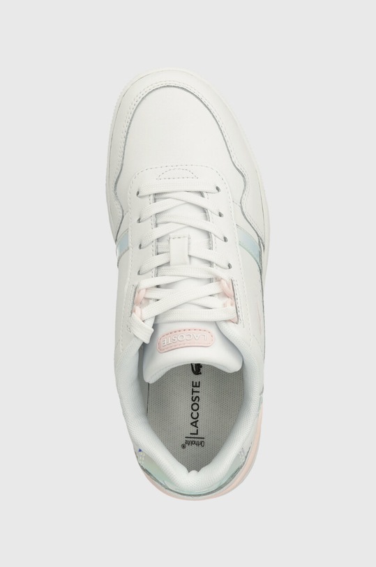 Kožené tenisky Lacoste T-Clip Pastel Accent Leather bílá 47SFA0061