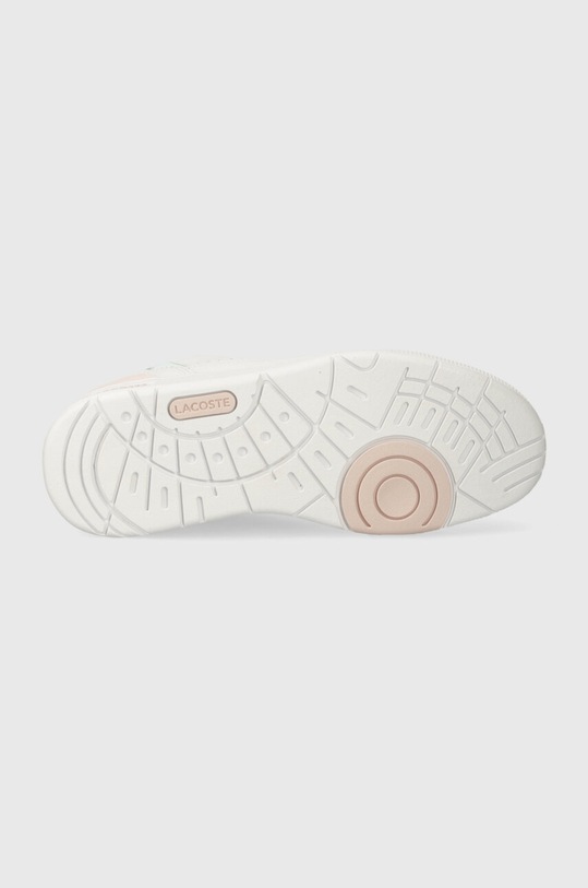 Kožené tenisky Lacoste T-Clip Pastel Accent Leather 47SFA0061 bílá