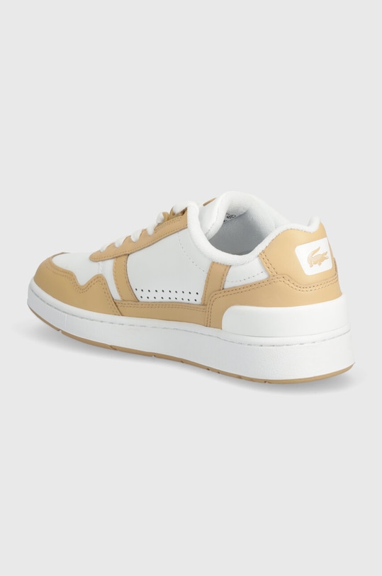Obuv Kožené tenisky Lacoste T-Clip Contrasted Leather 47SFA0064 béžová
