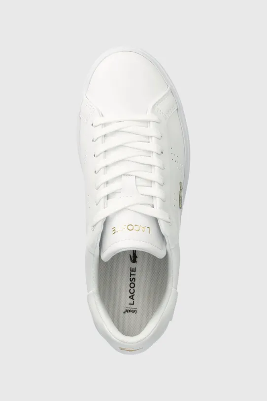 Кожени маратонки Lacoste Powercourt 2.0 Leather бял 47SFA0072