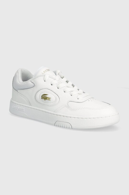 Шкіряні кросівки Lacoste Lineset Leather лицьова шкіра білий 47SFA0083