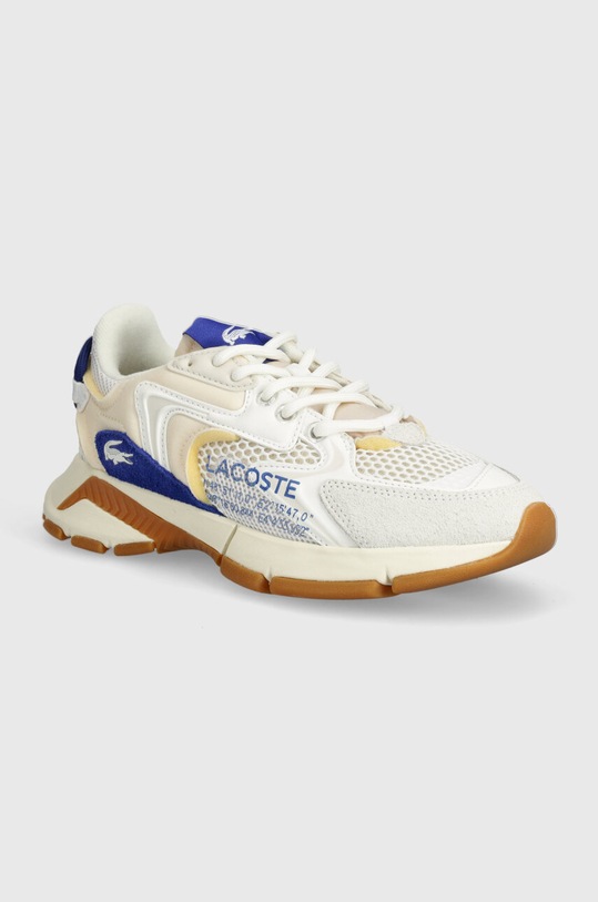 Αθλητικά Lacoste L003 Neo Contrasted Accent Textile Snea δέρμα σαμουά μπεζ 47SFA0088