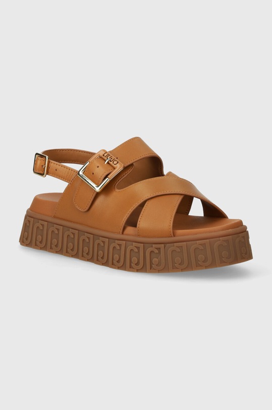 Liu Jo sandały skórzane LOVELY SANDAL 01 pozostałe brązowy BA4131P0102S1892