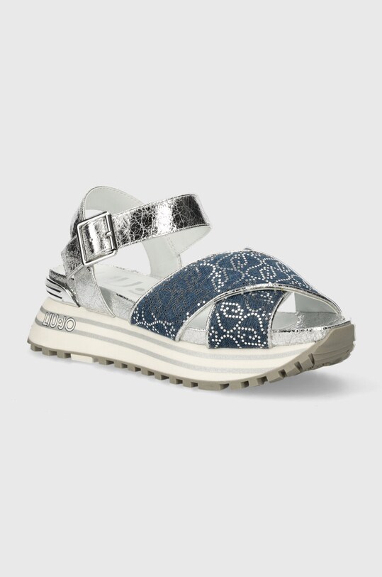 Liu Jo sandały LIU JO MAXI WONDER SANDAL 11 syntetyczny srebrny BA4105EX259S3254