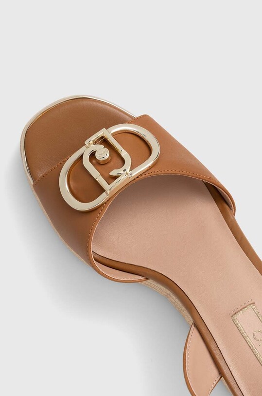 Liu Jo sandale de piele KAREN 01 maro SA4131P0102S1853