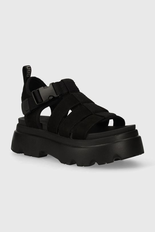 Sandale UGG Cora brušena koža crna 1152698.BLK