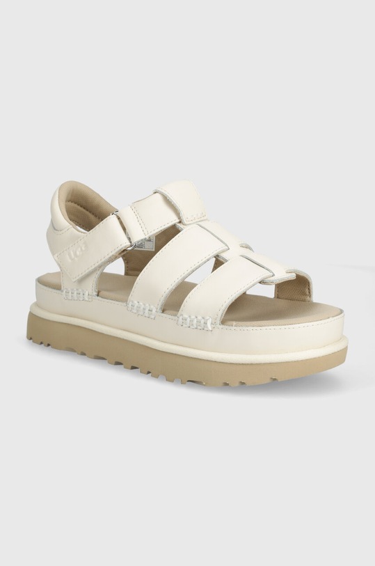 UGG sandały skórzane Goldenstar Strap pozostałe beżowy 1154650.JSM