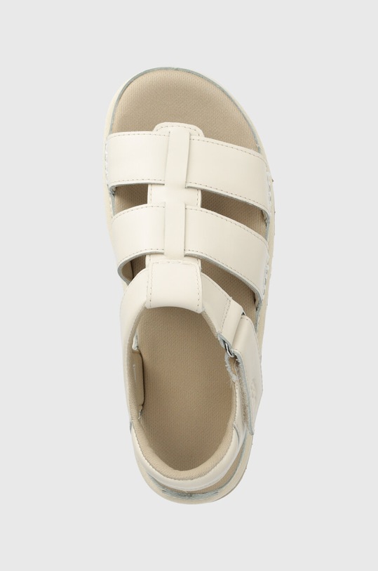 UGG sandały skórzane Goldenstar Strap beżowy 1154650.JSM