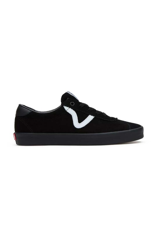 Kožené tenisky Vans Sport Low plochá čierna VN000CQRBKA1