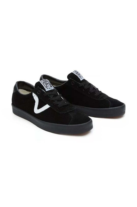 Vans tenisówki skórzane Sport Low VN000CQRBKA1 czarny AW24