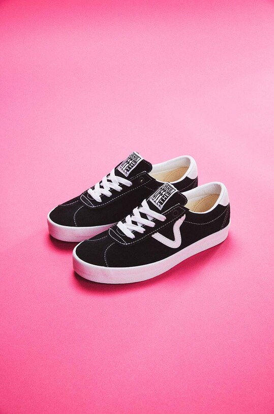 Vans tenisi din piele intoarsa Sport Low VN000CQRBZW1 negru