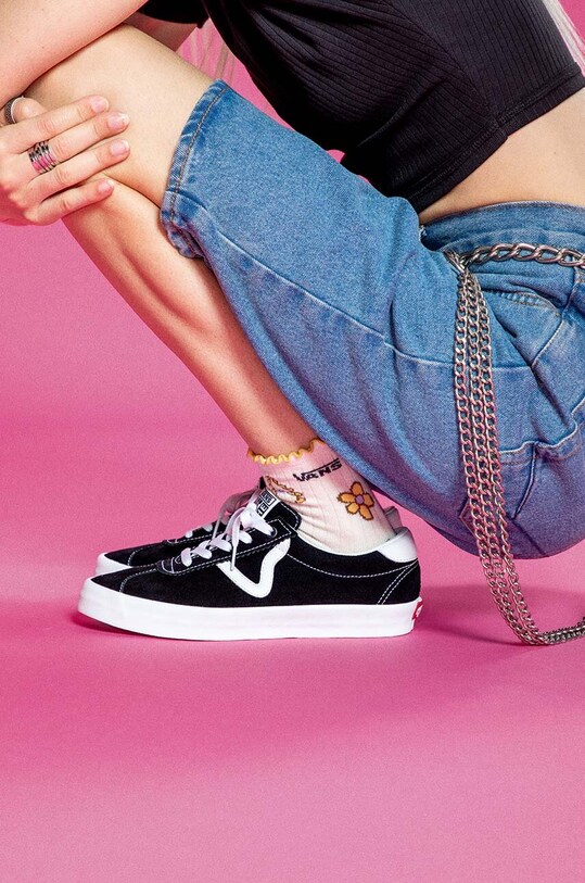 Vans tenisi din piele intoarsa Sport Low VN000CQRBZW1
