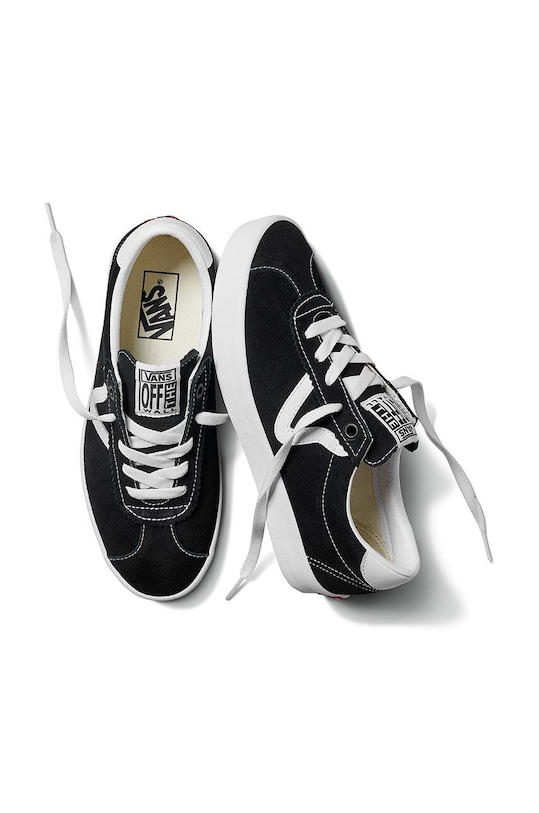 Vans tenisówki zamszowe Sport Low VN000CQRBZW1 czarny SS24