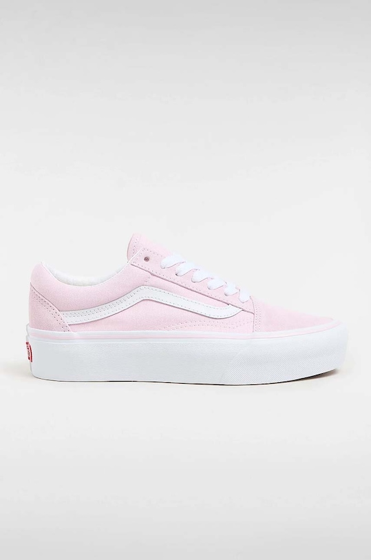Vans scarpe da ginnastica Old Skool Platform pelle scamosciata rosa VN0A5KRGV1C1