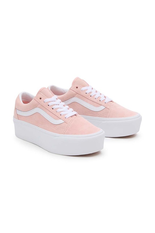 Vans tenisówki zamszowe Old Skool Stackform VN0009PZCHN1 różowy SS24