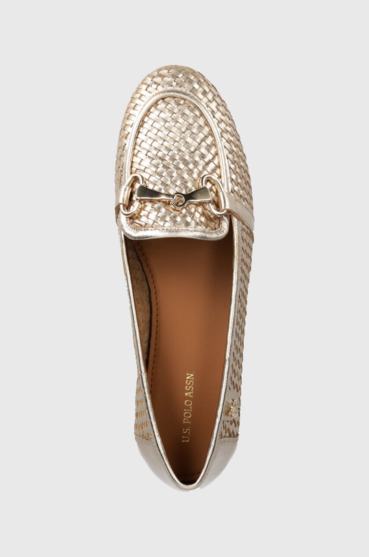 Kožené mokasíny U.S. Polo Assn. CHERY zlatá CHERY001W.4L1