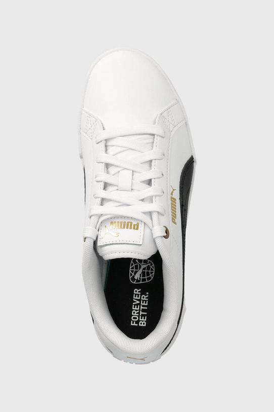 Δερμάτινα αθλητικά παπούτσια Puma Karmen Wedge λευκό 390985