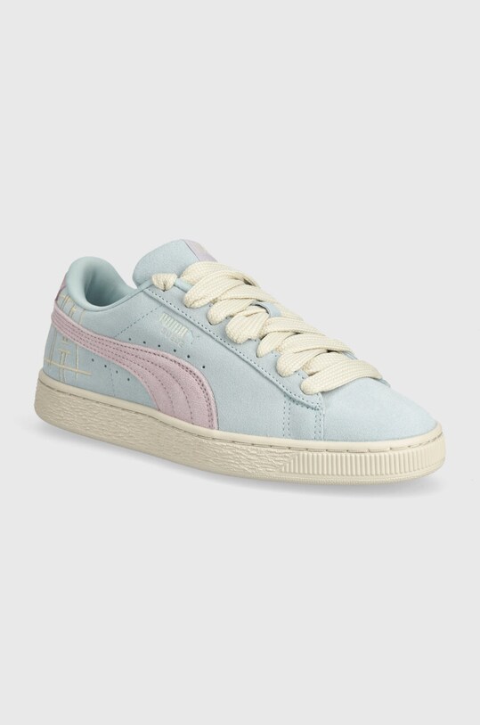 Замшеві кросівки Puma Suede Brand Love II пласка блакитний 395737