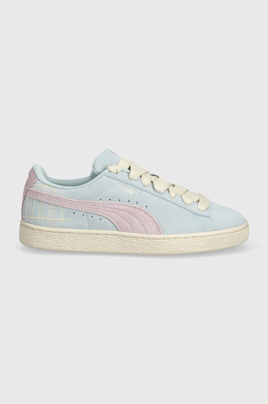 Замшеві кросівки Puma Suede Brand Love II 395737 блакитний SS24