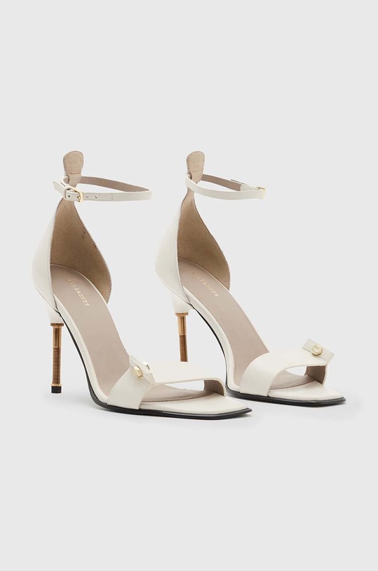 AllSaints sandały skórzane Betty Sandal WF709Z beżowy SS24